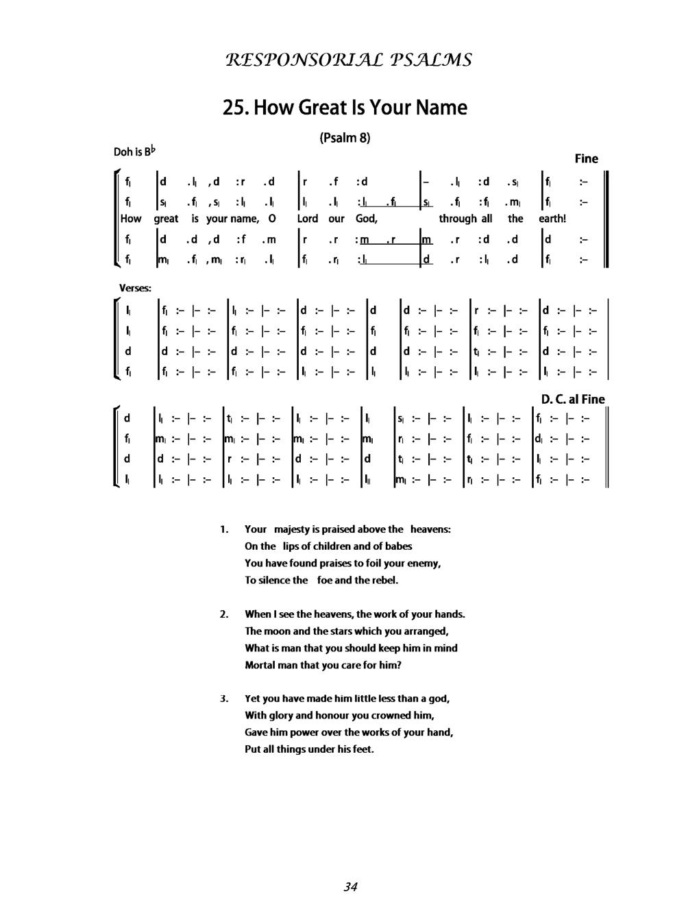 CH 25 Antiphon: — Tonic Sol-Fa