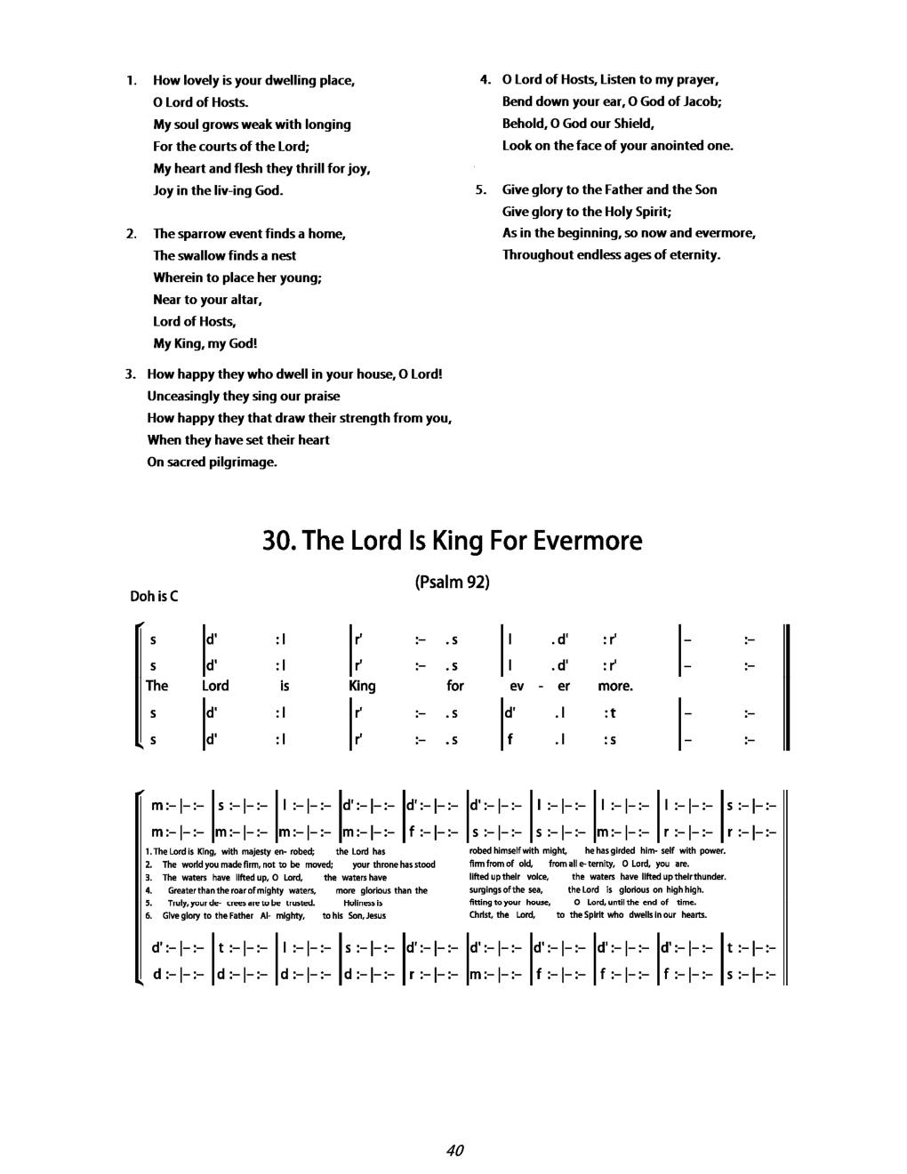 CH 30 Antiphon: — Tonic Sol-Fa