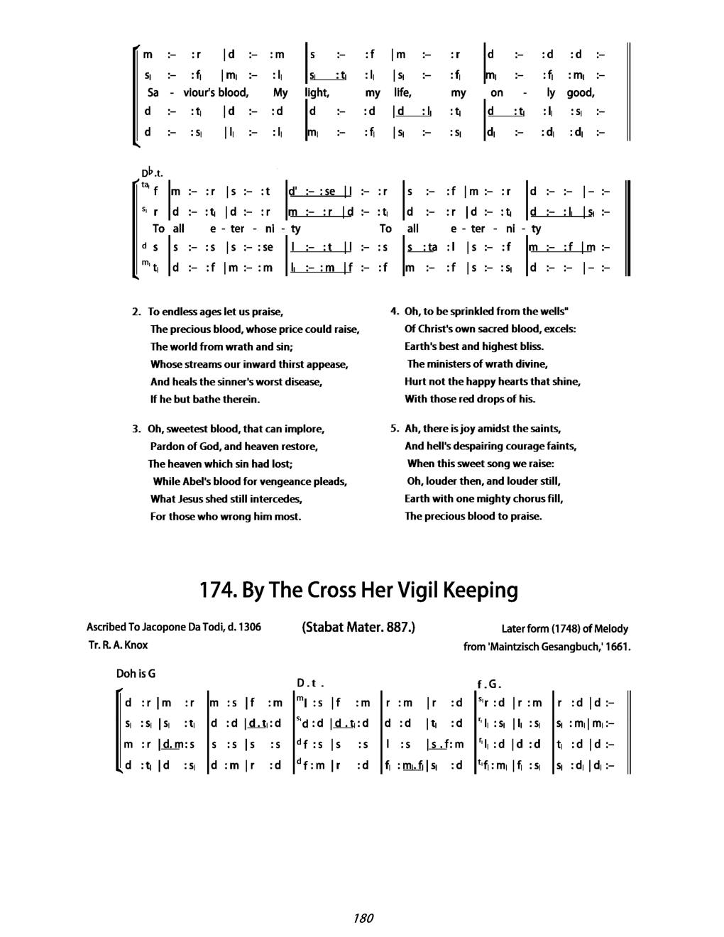 CH 173 Hail, Jesus, hail! who for my sake, — Tonic Sol-Fa