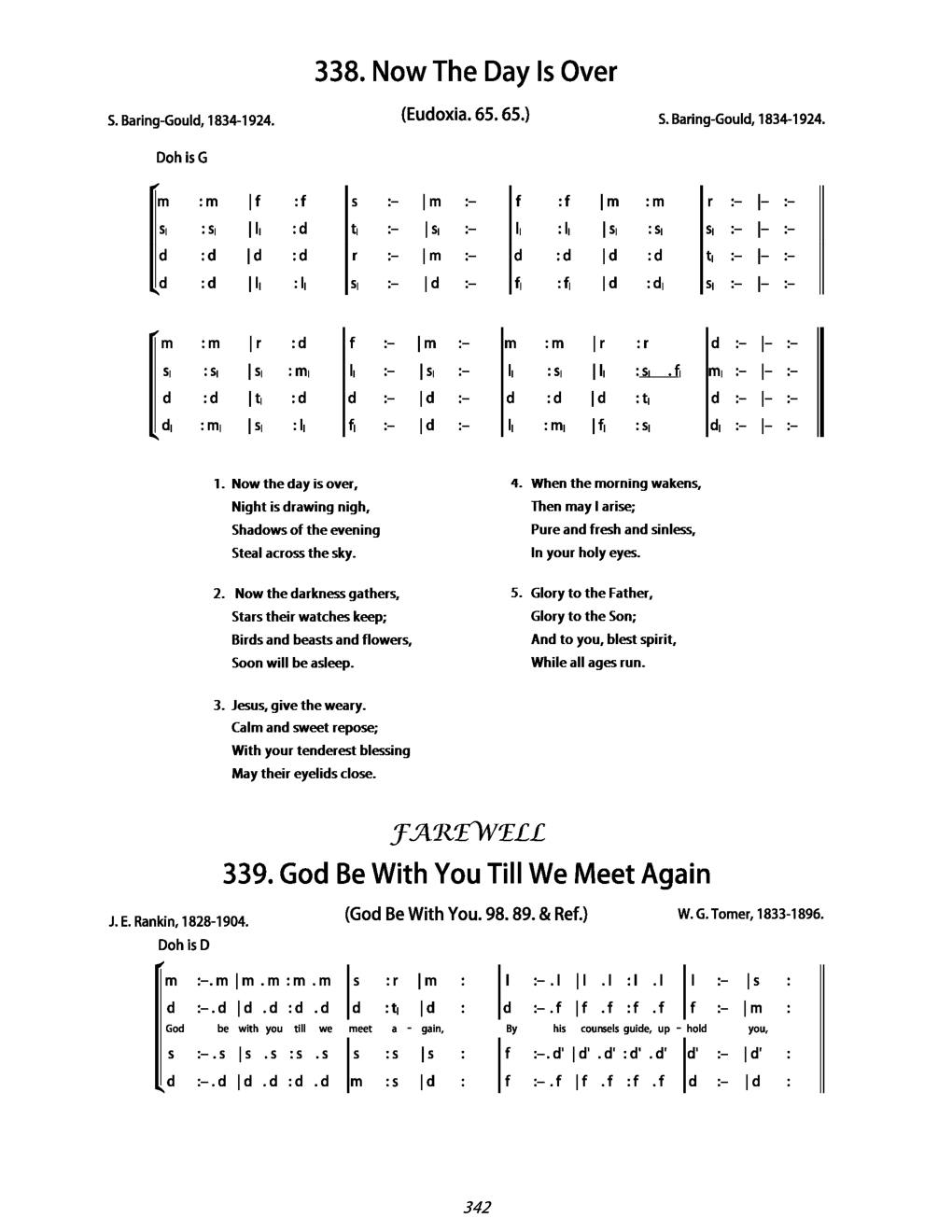 CH 339 God be with you till we meet again; — Tonic Sol-Fa
