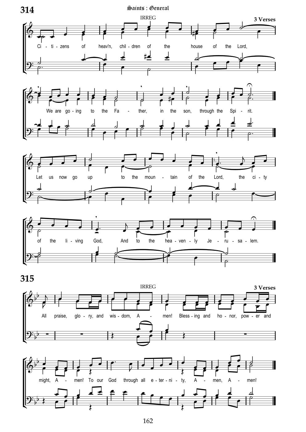 CH 314 ANTIPHON: — Staff Notation