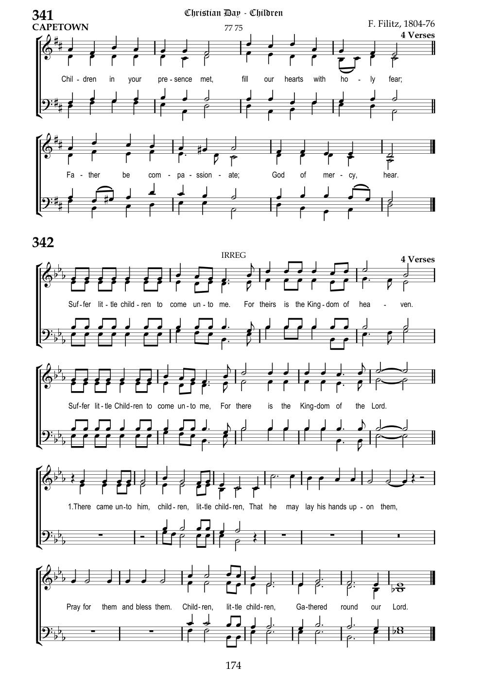 CH 342 Chorus: — Staff Notation