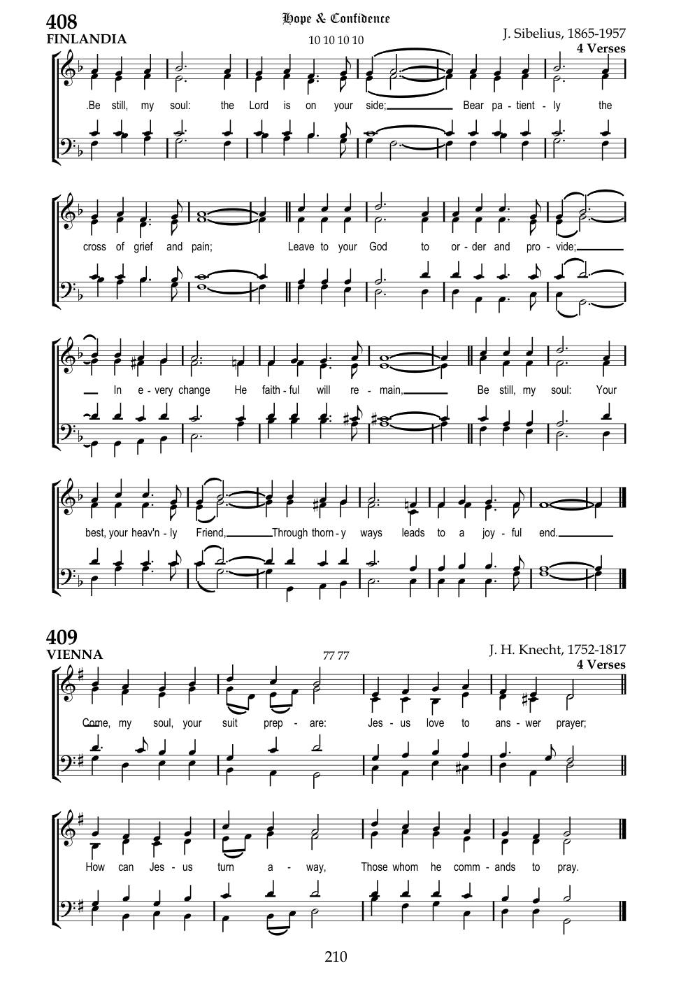 CH 409 Come, my soul, your suit prepare: — Staff Notation