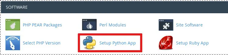 Python Applications cPanel